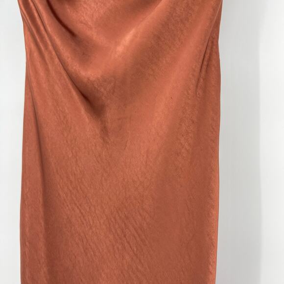 MORE TO COME | NWT Emma Strapless Maxi Dress in Chocolate Satin Tube Dress M - Picture 6 of 16